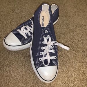 Navy blue Converse, size 8